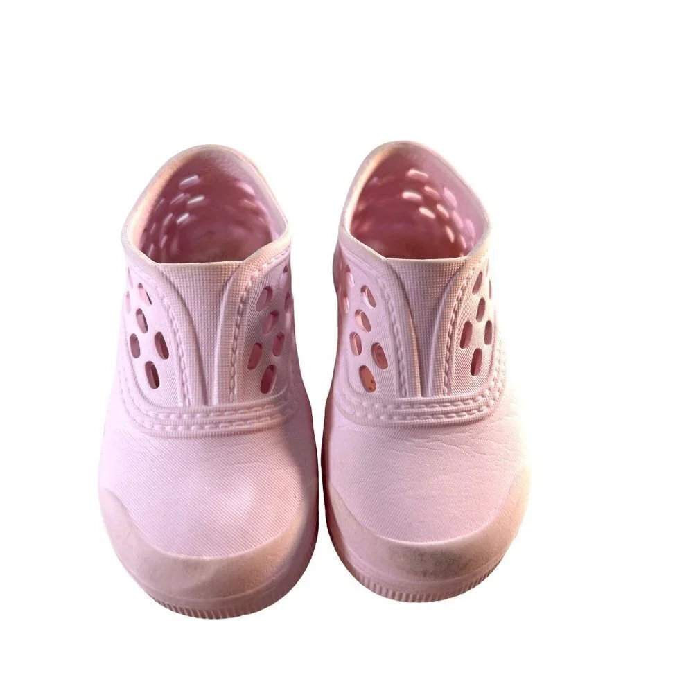 Oshkosh Toddler Girls Croc Shoes Pink Size 6 Little Toe & Bottom Stain